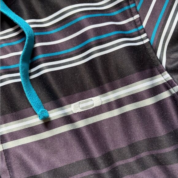 Oakley Jacket Hooded Striped Mens Size Medium - Picture 3 of 8